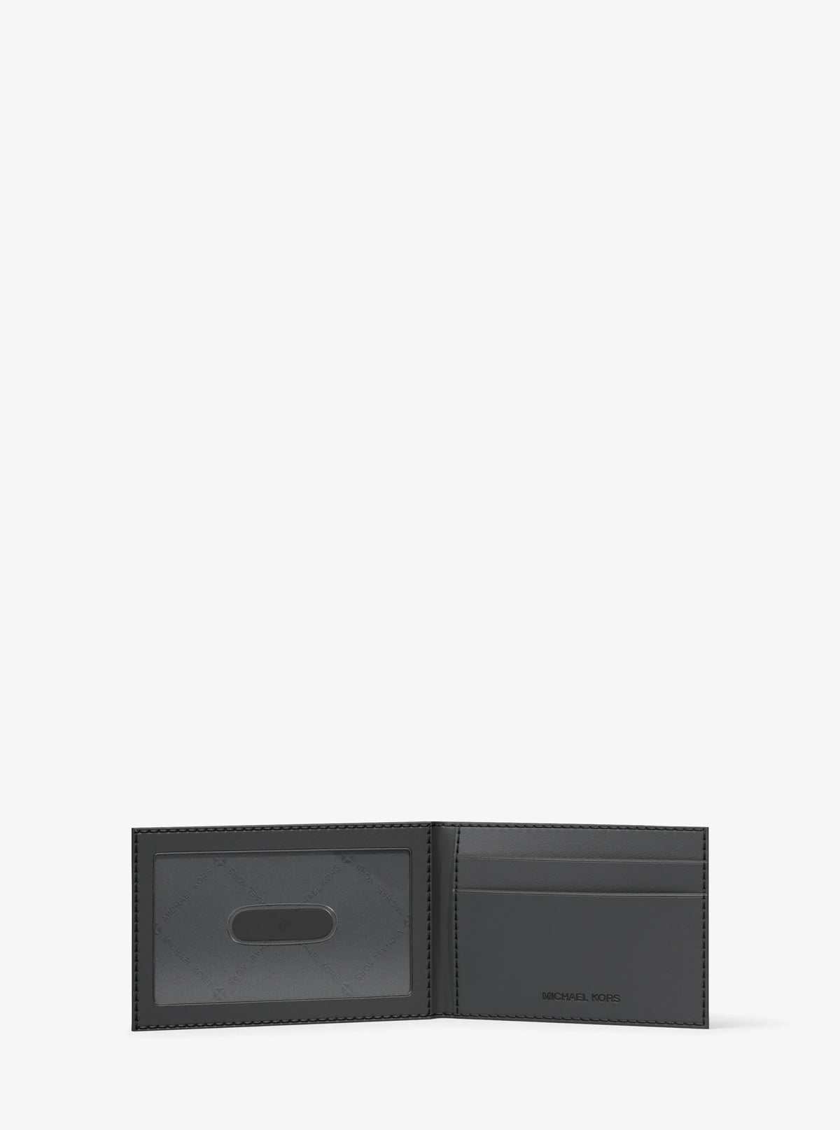 Hudson Metallic Signature Logo Billfold Wallet With Passcase