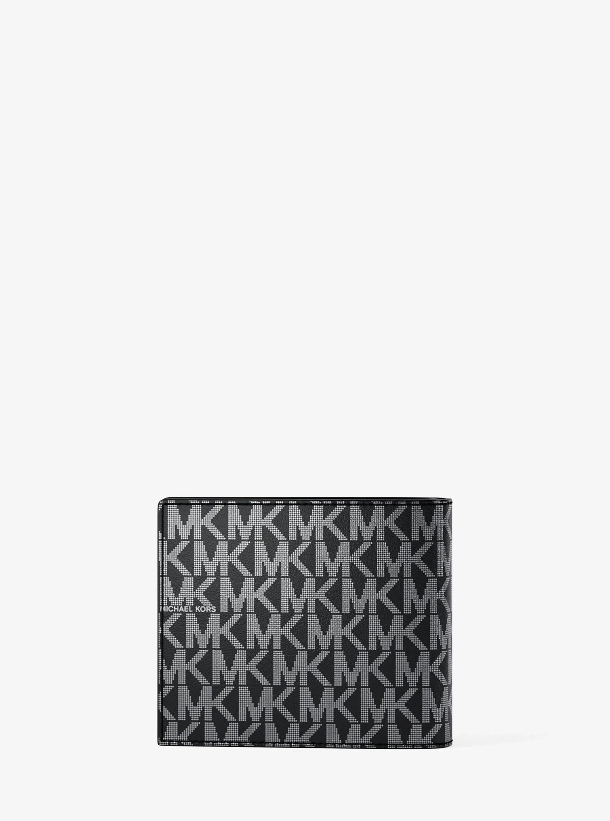 Hudson Metallic Signature Logo Billfold Wallet With Passcase
