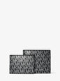 Hudson Metallic Signature Logo Billfold Wallet With Passcase