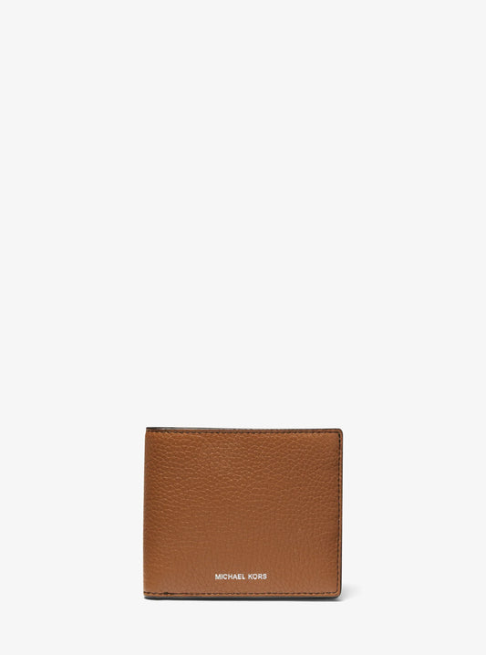 Hudson Pebbled Leather Billfold Wallet