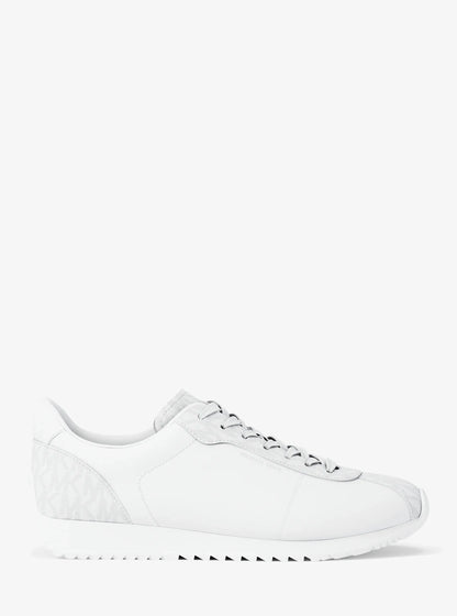 Rhodes Leather and Corded Twill Trainer