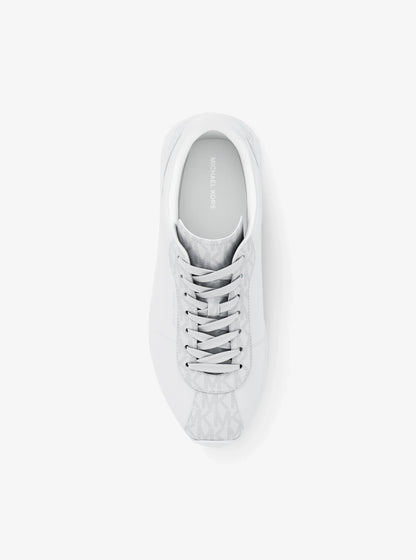 Rhodes Leather and Corded Twill Trainer