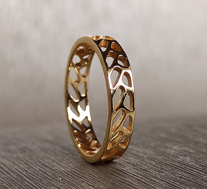 Gold Weave Cutout Band