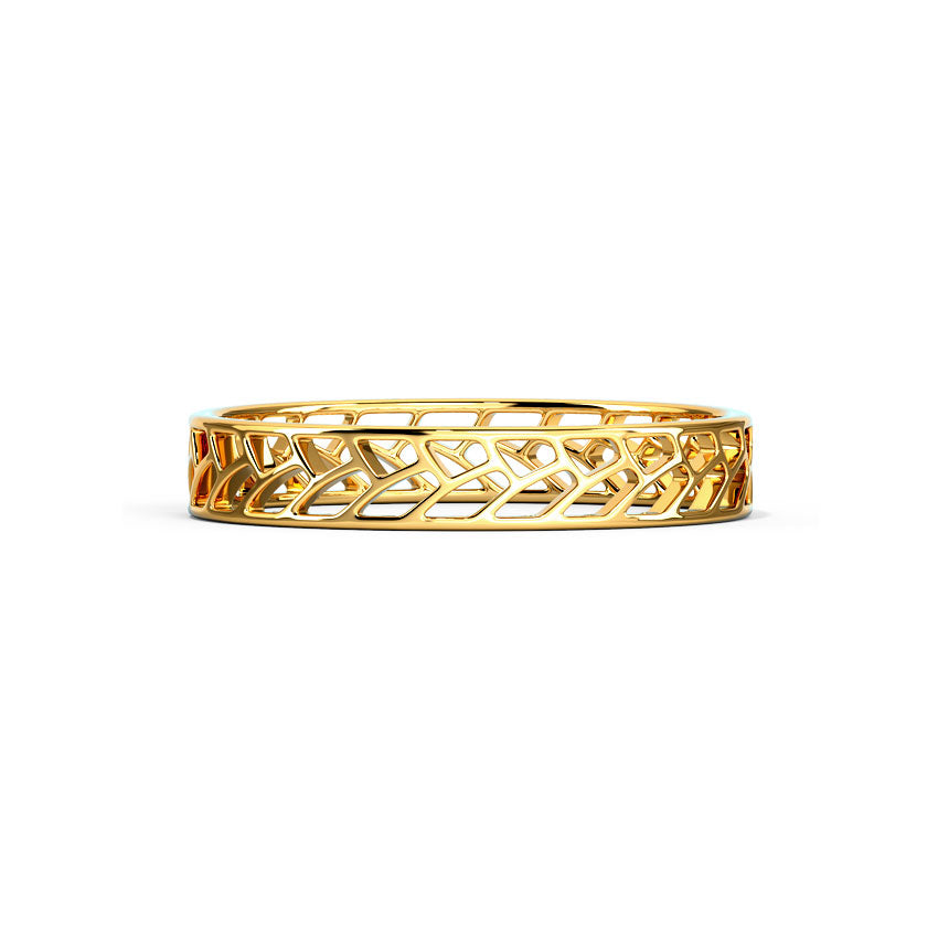 Gold Weave Cutout Band